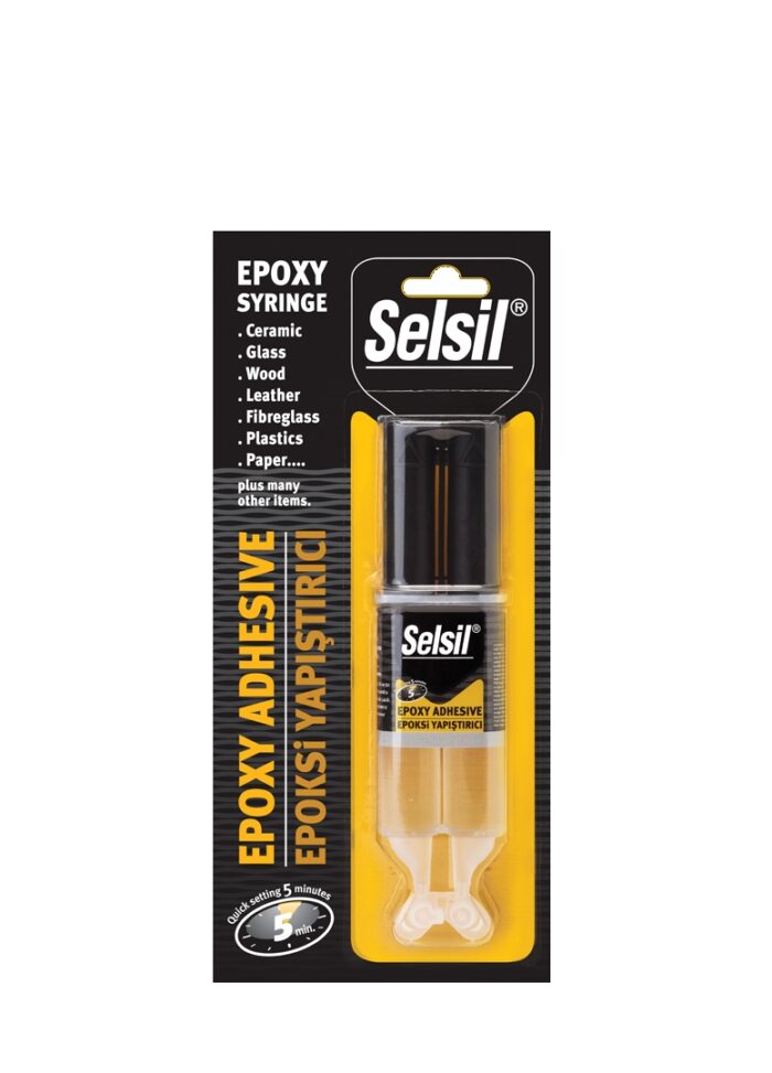 SELSİL GENEL AMAÇLI EPOXY ŞIRINGA YAPIŞTIRICI 28GR ŞEFFAF