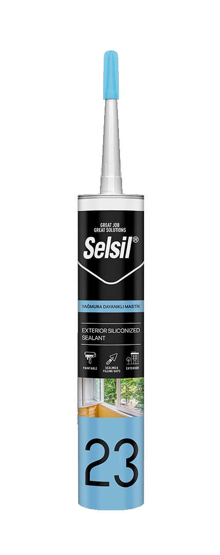 SELSİL YAĞMURA DAYANIKLI AKRİLİK MASTİK 485GR VİZON
